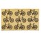 1'6" x 2'6" Bikes Coir Mat Rectangle Indoor and Outdoor Coir Door Welcome Mat